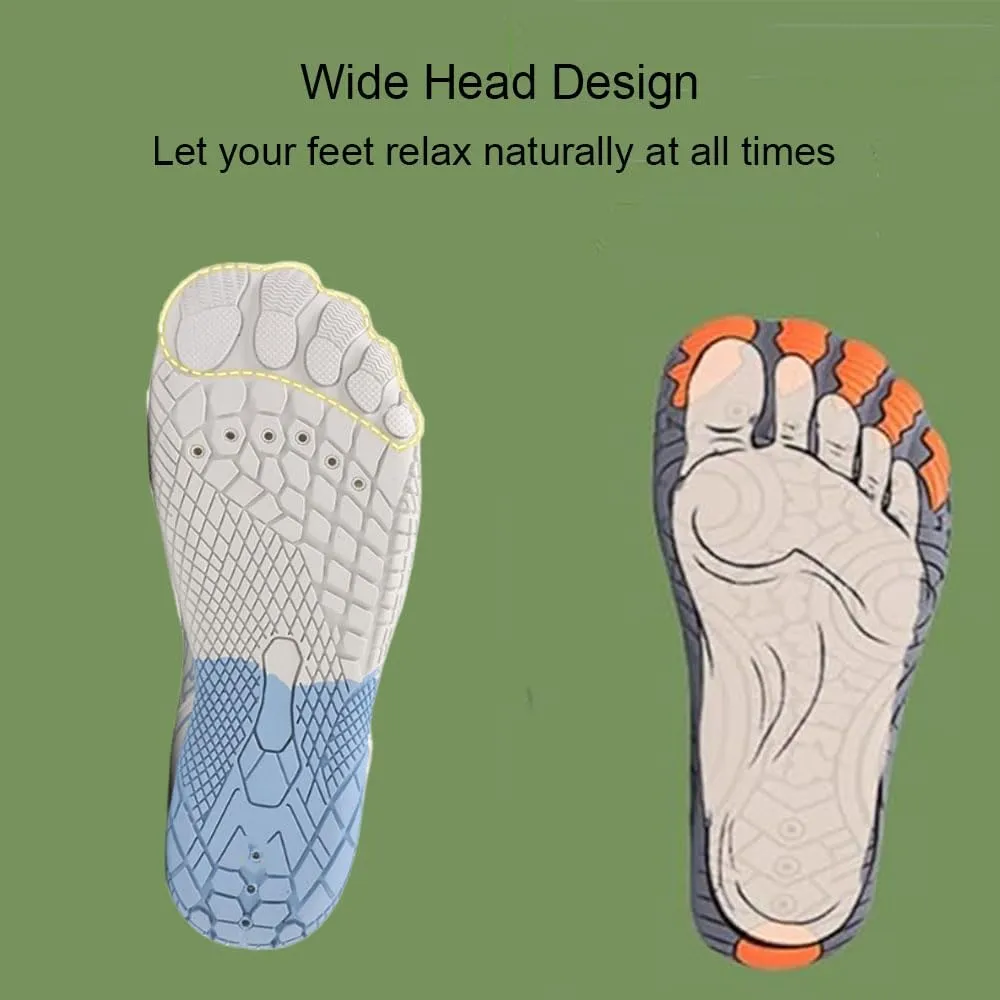 2025 New Barefoot Hiking Shoes for Men & Women, Breathable Comfortable Non-Slip Casual Shoes, Multifunctional Wide-Toe Water Shoes, Unisex