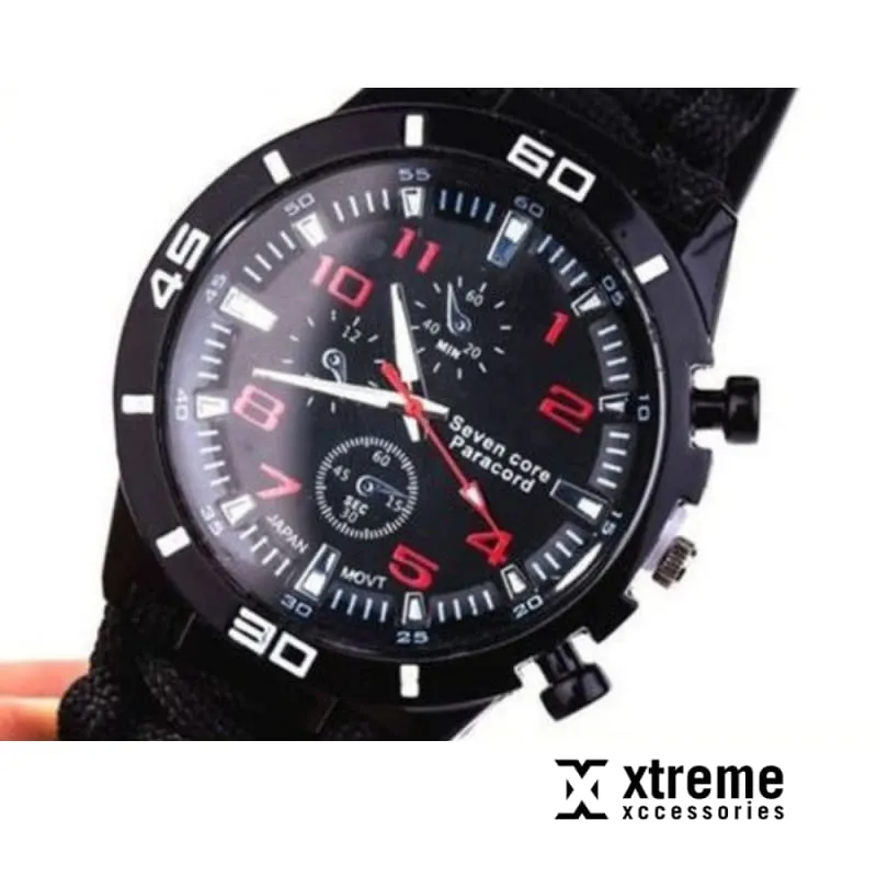 6in1 Survival Compass Paracord Watch