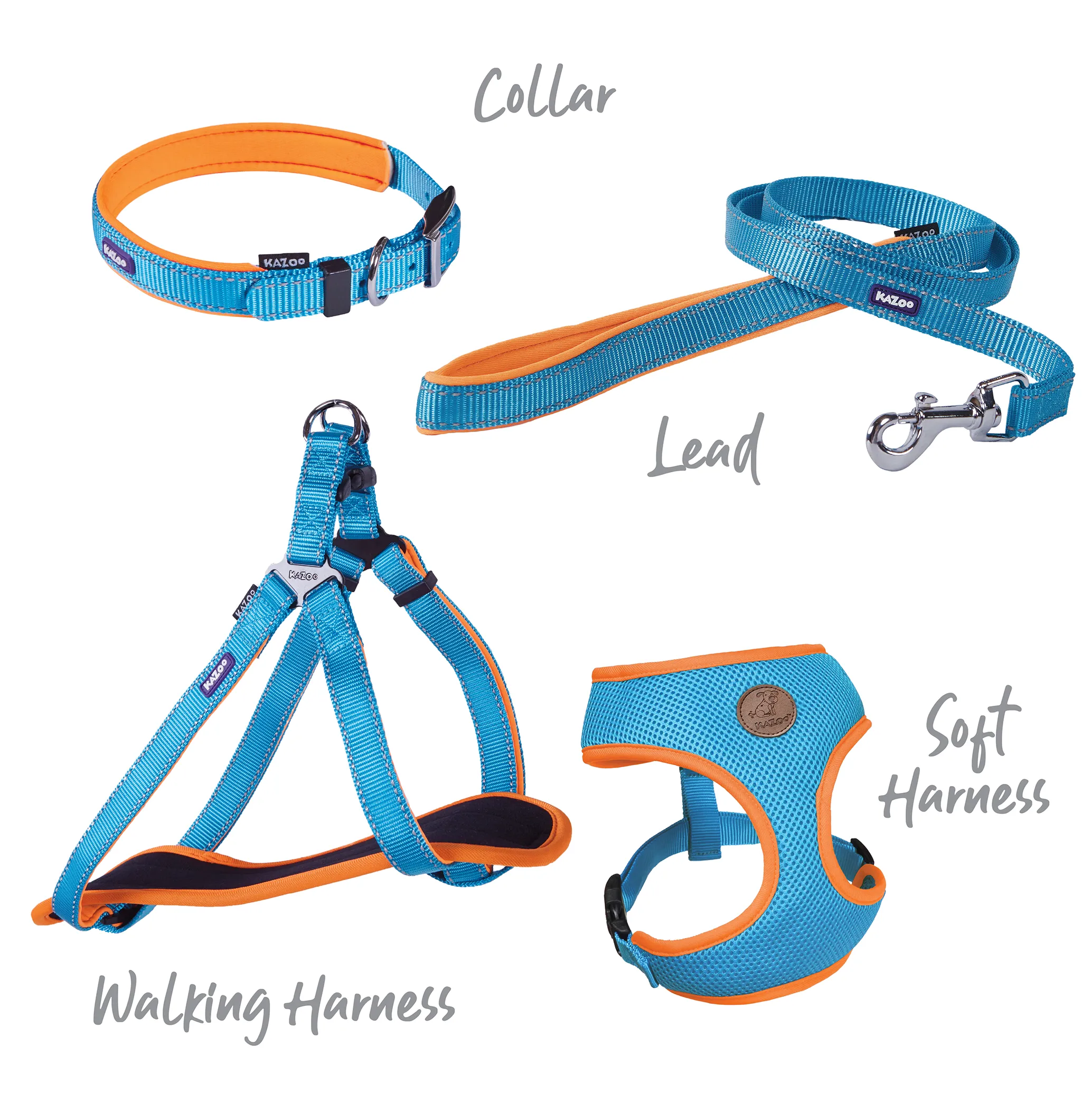 Active Walking Dog Harness - Ocean Sunrise