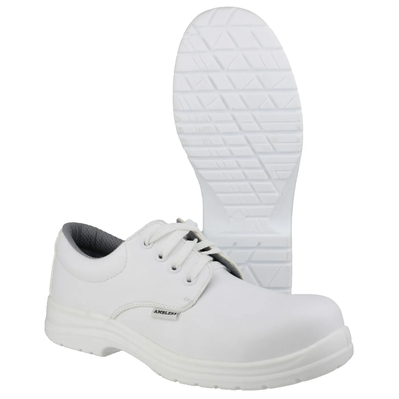 Amblers Safety FS511 Metal-Free Water-Resistant Lace up Safety Shoe S2 White
