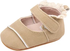 Baby Girls First Walking Shoes Infant Breathable Lightweight Slip On Slippers Casual Walking Shoes Infant First Shoes