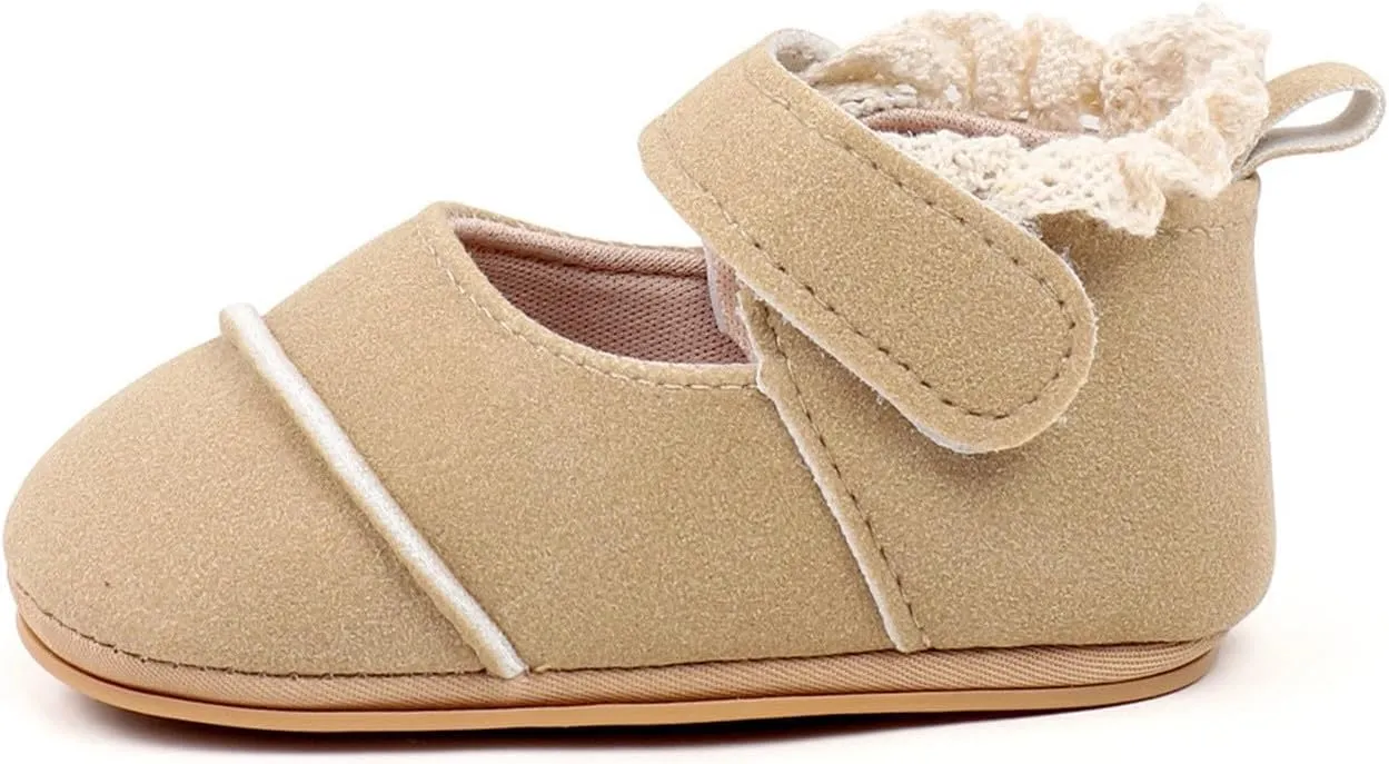 Baby Girls First Walking Shoes Infant Breathable Lightweight Slip On Slippers Casual Walking Shoes Infant First Shoes