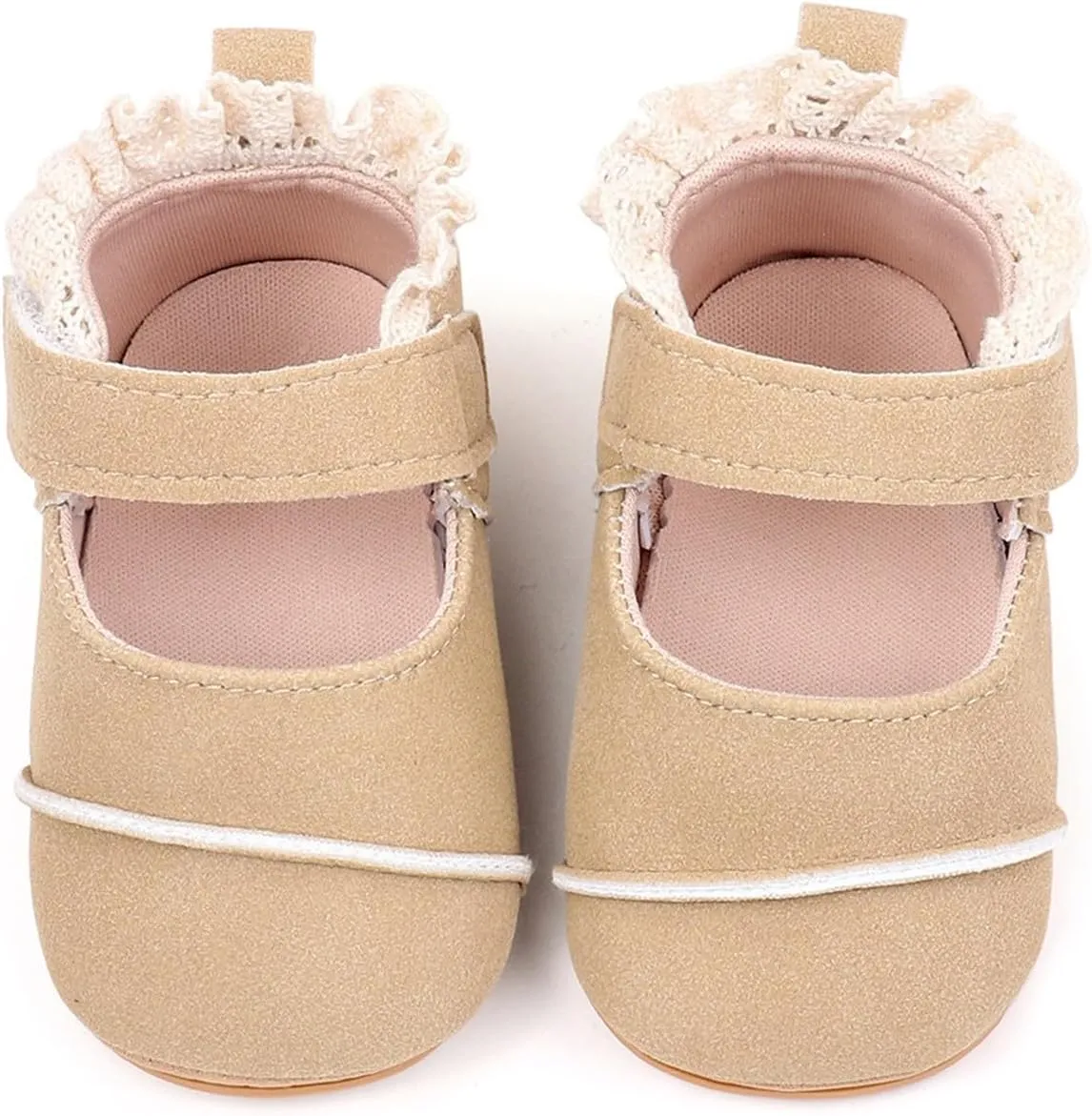 Baby Girls First Walking Shoes Infant Breathable Lightweight Slip On Slippers Casual Walking Shoes Infant First Shoes