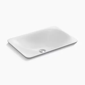 Carillon Rectangle Wading Pool 14.56" x 21.13" x 6.13" Vitreous China Vessel Bathroom Sink in White