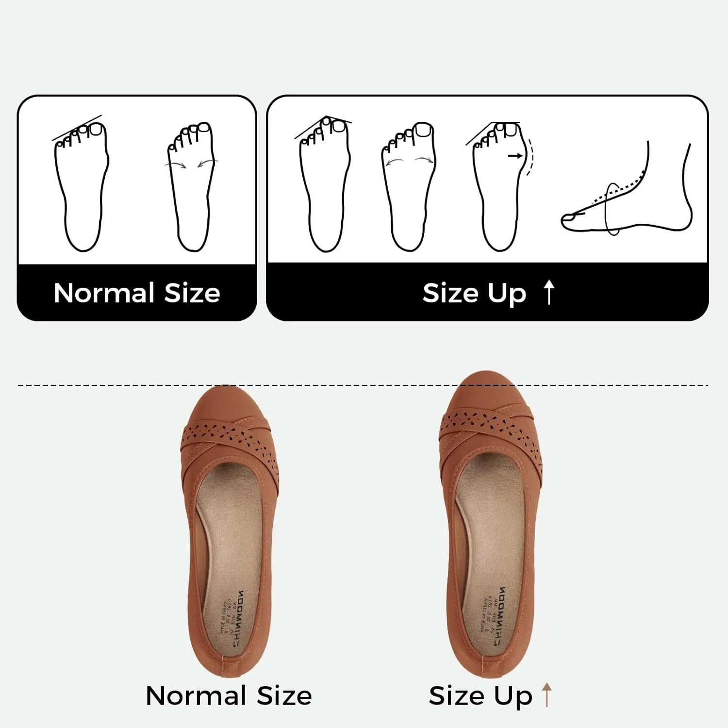 CHINMOON Women's Ballet Flats Comfortable Dressy Walking Dress Casual Shoes