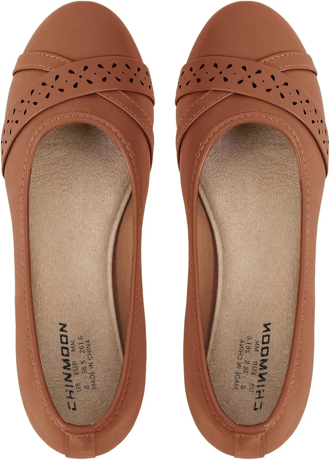 CHINMOON Women's Ballet Flats Comfortable Dressy Walking Dress Casual Shoes
