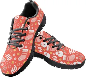 FKELYI Women Shoes Christmas Tennis Sneakers Athletic Sports Road Running Shoes Walking Flats