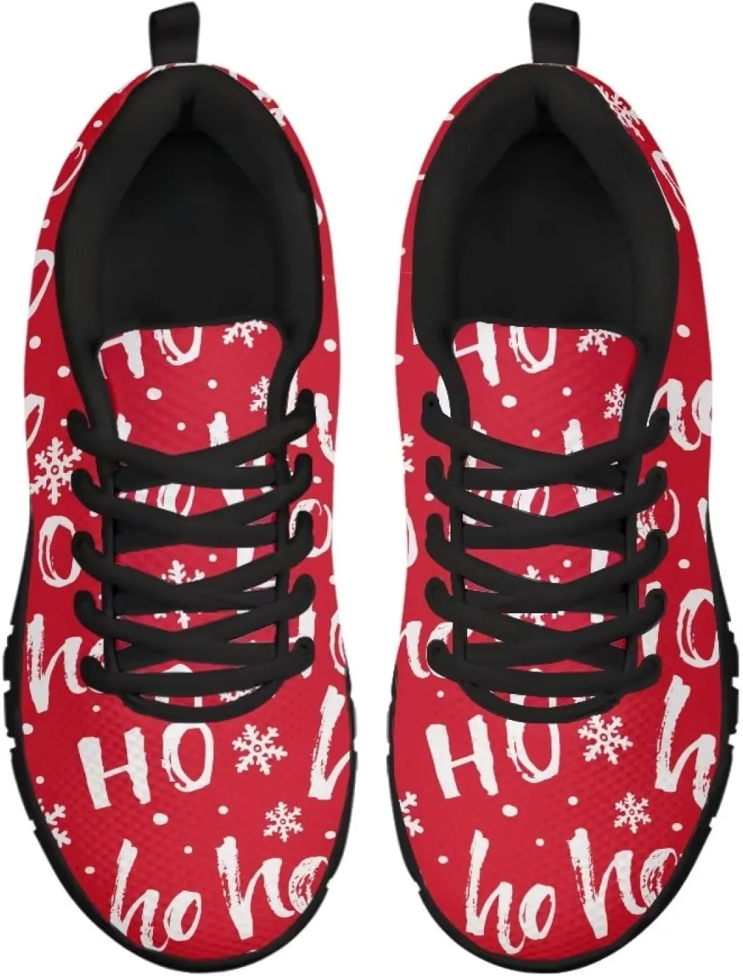 FKELYI Women Shoes Christmas Tennis Sneakers Athletic Sports Road Running Shoes Walking Flats