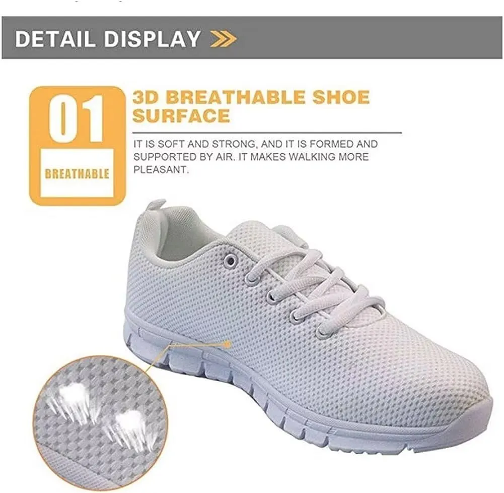 FKELYI Women Shoes Christmas Tennis Sneakers Athletic Sports Road Running Shoes Walking Flats