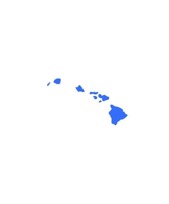 Island Snow Hawaii - Island Chain 3 inch Sticker
