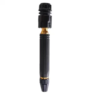 Kuber Industries Nozzle For Water Pipe|Non-Slip|Comfortable Grip|Multiple Spray Modes|Brass Nozzle Water Spray Gun For ?? Water Pipe|Ideal Pipe Nozzle For Car Wash,Gardening,& Other Uses|Black