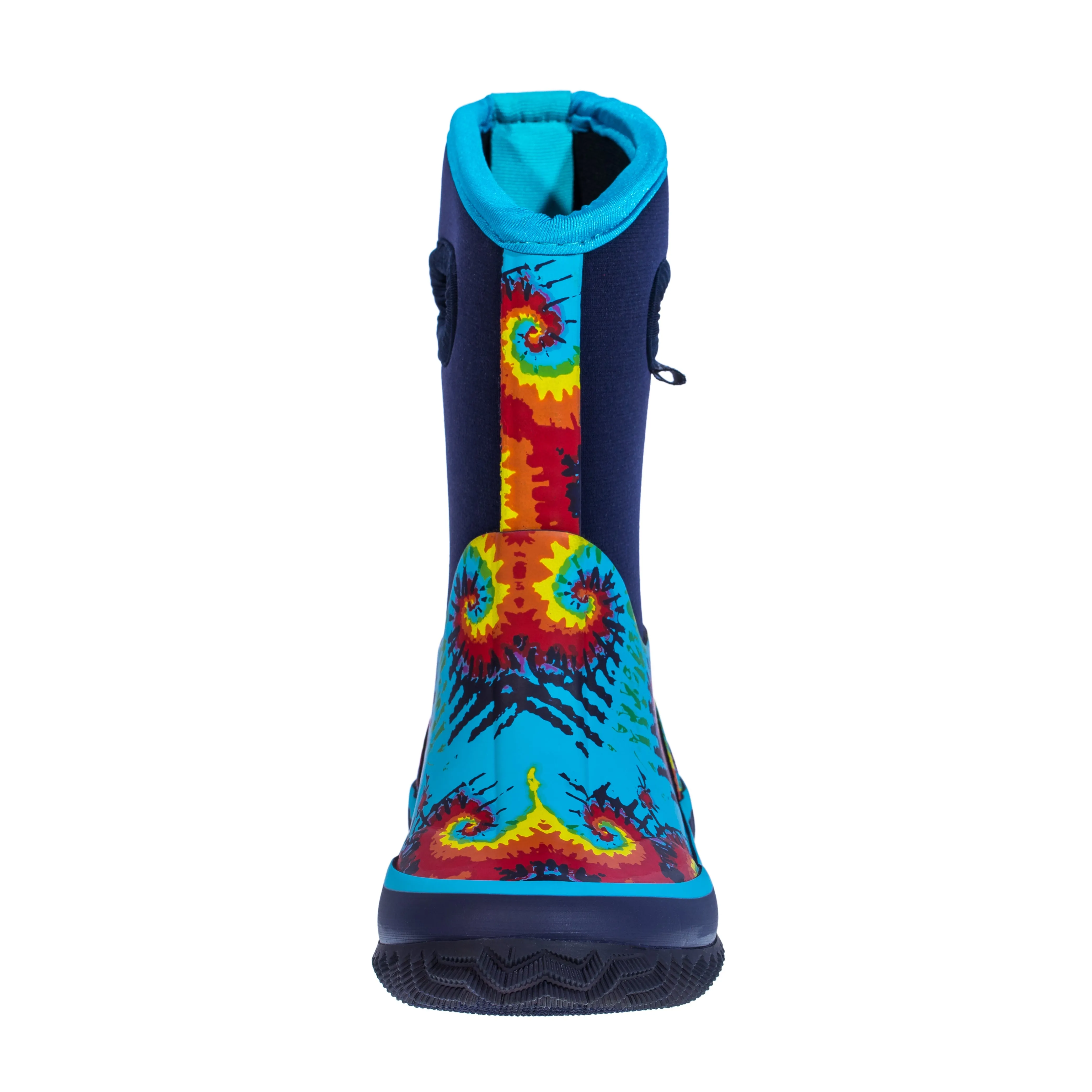 Neoprene Rain/Snow Boots: Tie Dye Blue