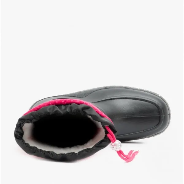 NORDIC Womens Boots Black/Pink Leopard
