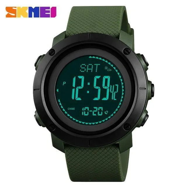 SKMEI Altimeter Barometer Thermometer Altitude Men Digital Watches Sports Clock Climbing Hiking Wristwatch Montre Homme 1418