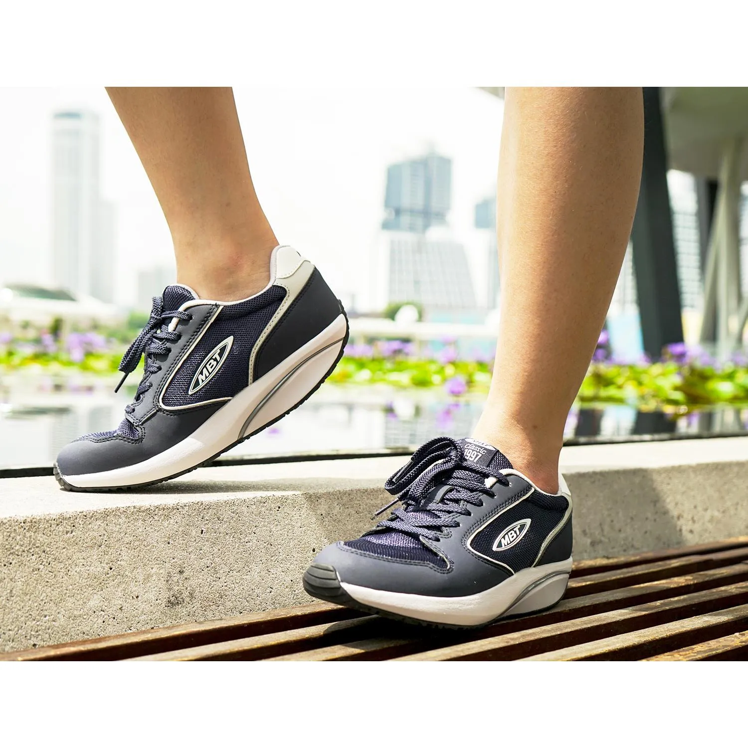 Women's MBT 1997 Classic Navy/Pewter Synthetic/Mesh