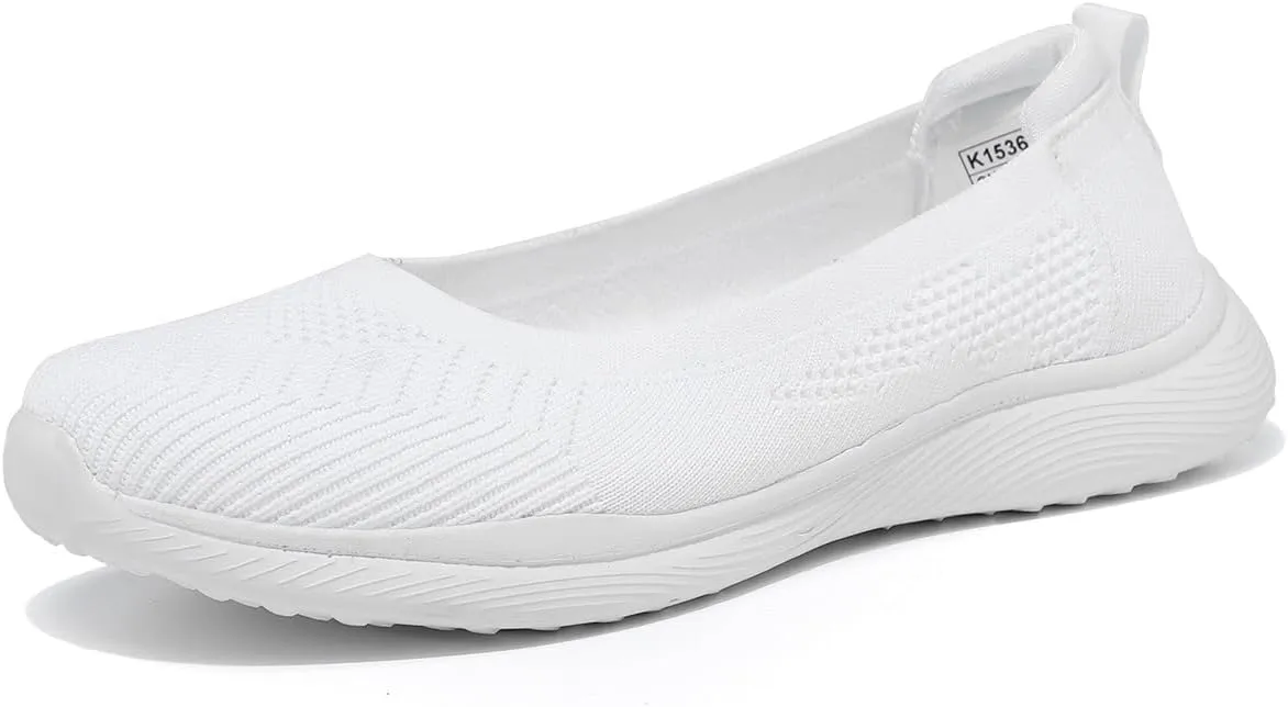 Womens Walking Shoes Loafer Sneakers Mesh Casual Ballet Flat Nurse Casual Dress Clothes Work Shoes