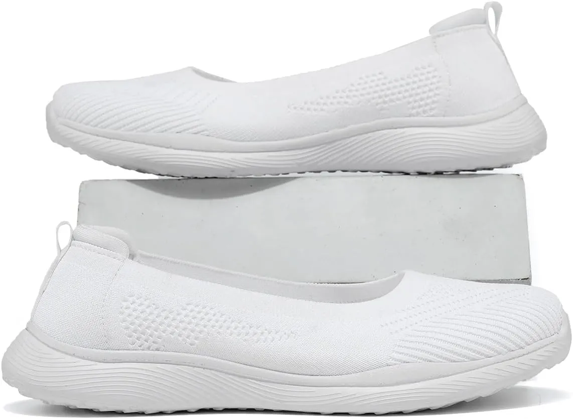 Womens Walking Shoes Loafer Sneakers Mesh Casual Ballet Flat Nurse Casual Dress Clothes Work Shoes